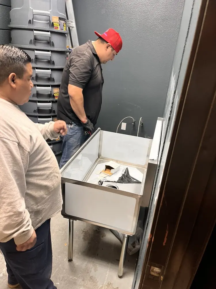 Commercial plumbing and sink installation in Monett